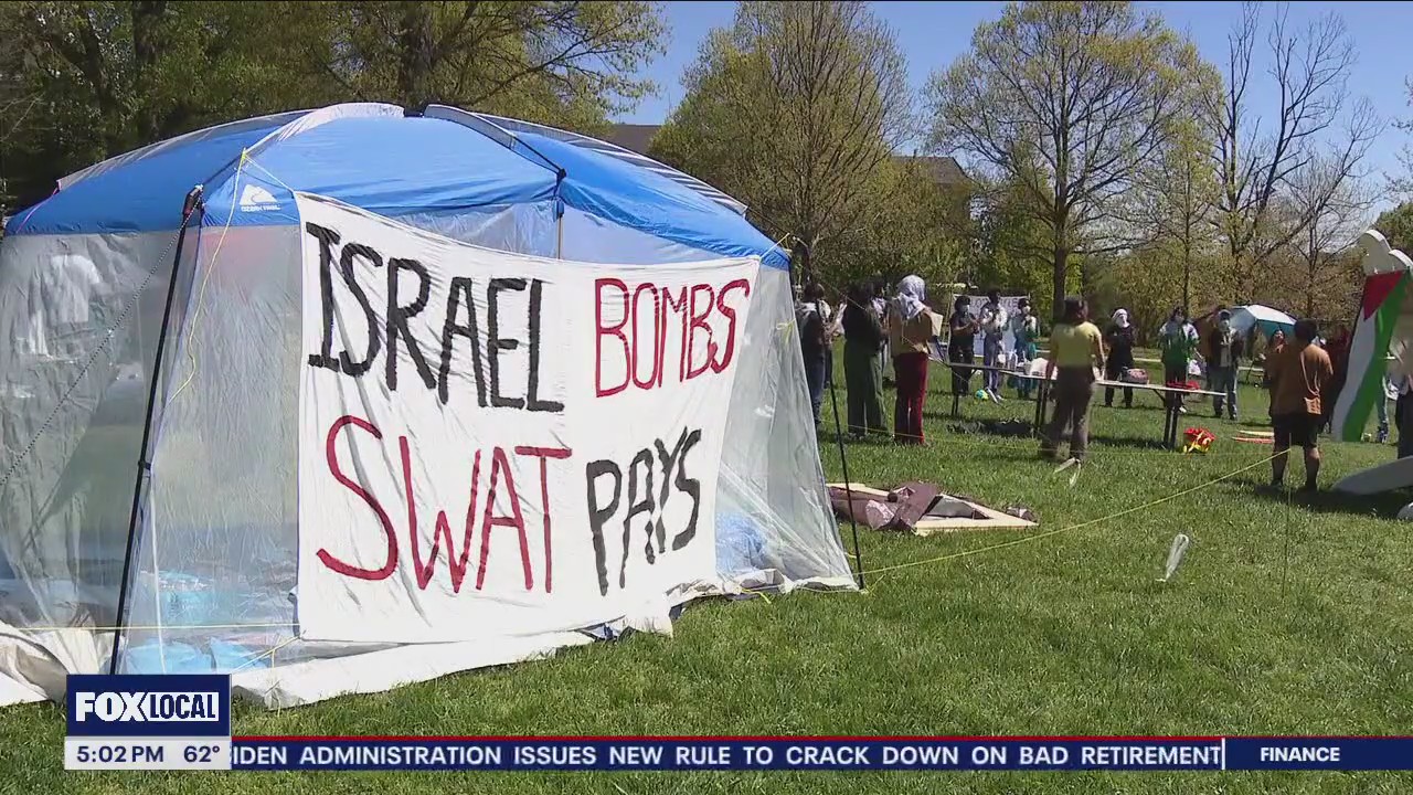Swarthmore College students create encampment in pro-Palestine demonstrations