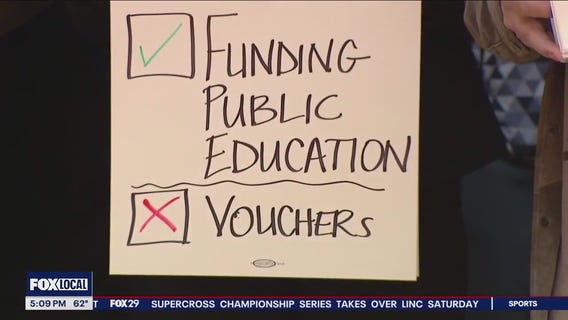 Pa school funding rallies held with calls for more funding, no vouchers
