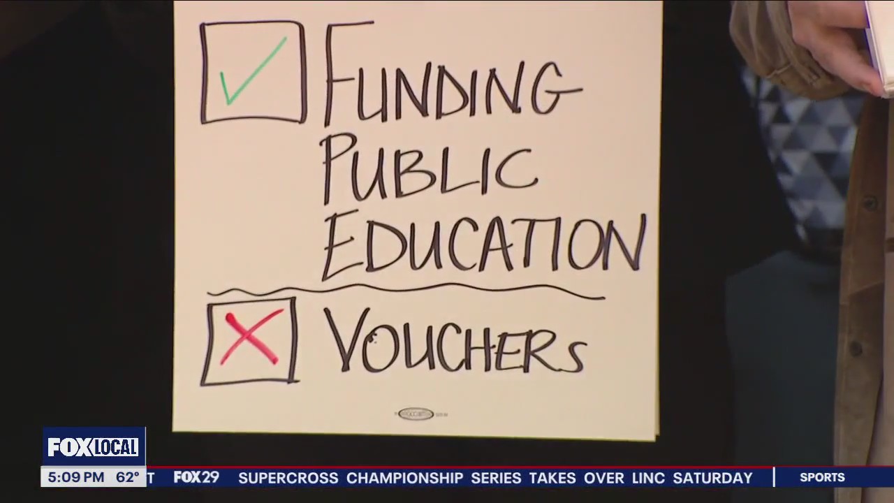 Pa school funding rallies held with calls for more funding, no vouchers