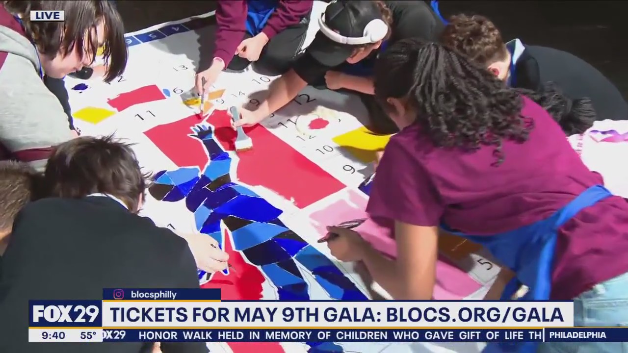 Kelly's Classroom: Students paint mural outside The Story Factory