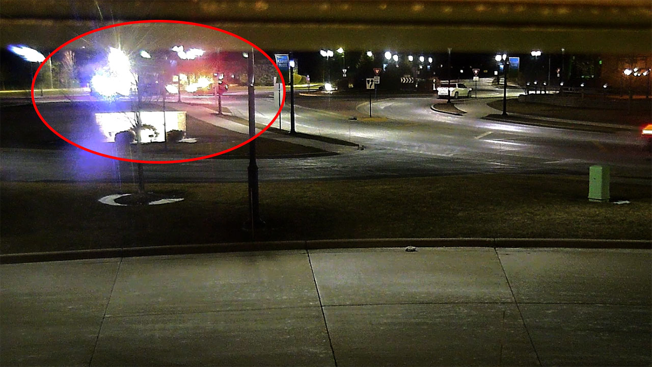 Pleasant Prairie police chase, squad rammed