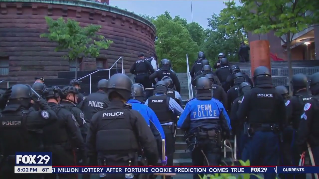 UPenn encampment disbanded; students, professors arrested