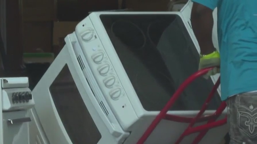 Senior living facility donates appliances