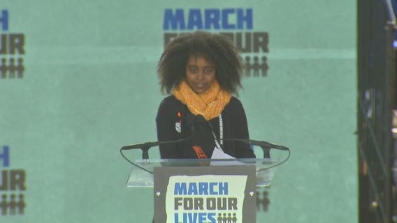 11-year-old Virginia girl Naomi Wadler speaks at March For Our Lives