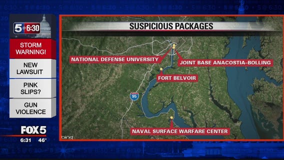 Suspicious packages at DC-area military bases investigated, rendered safe, officials say