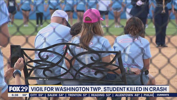 Vigil held for South Jersey student killed in crash