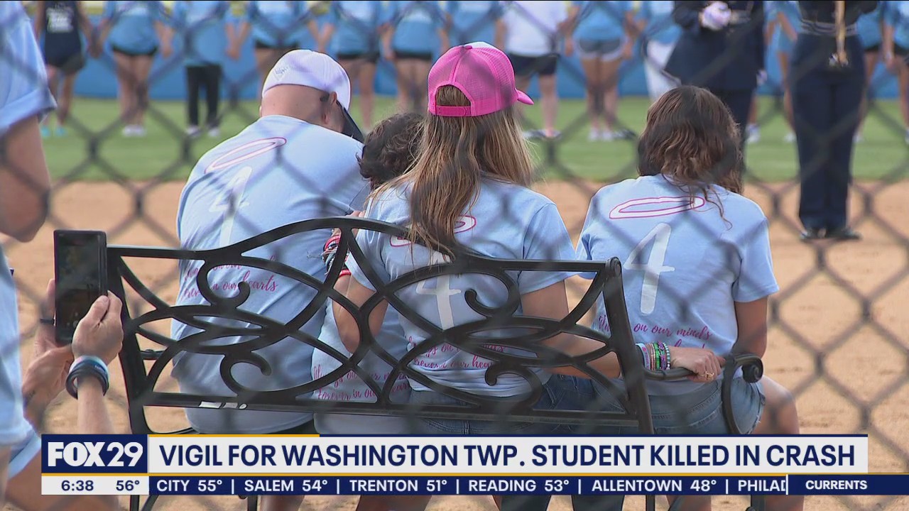 Vigil held for South Jersey student killed in crash