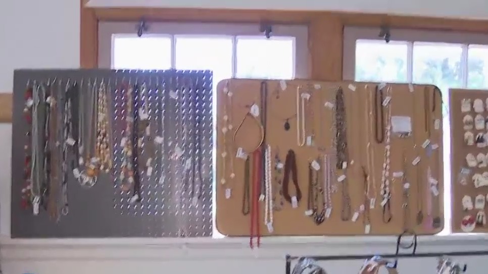 Pretty jewelry at St. James Annual Rummage Sale