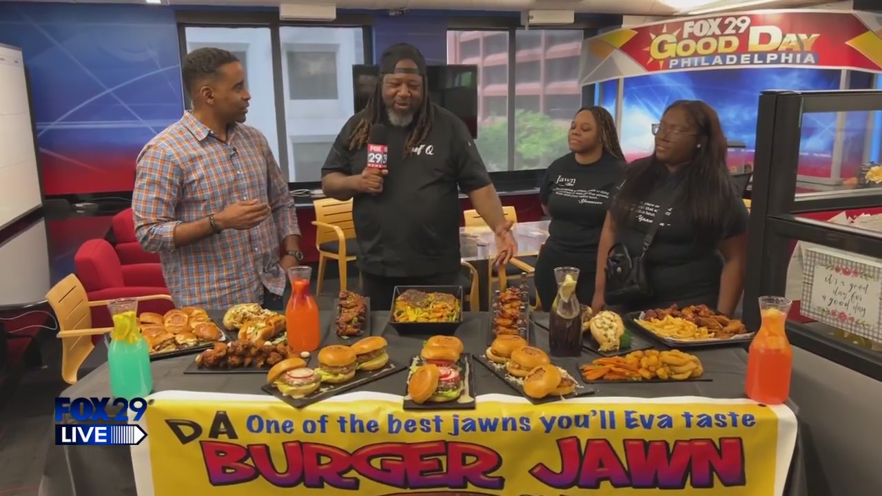 FOX 29 LIVE: What's For Dinner? - Da Burger Jawn