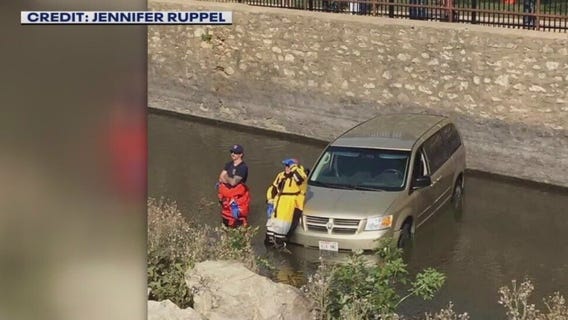 Beaver Dam van into river