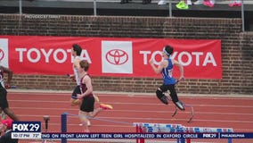 Delco teen making name in high school track as double amputee