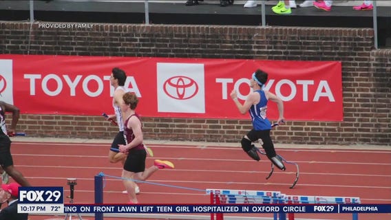 Delco teen making name in high school track as double amputee