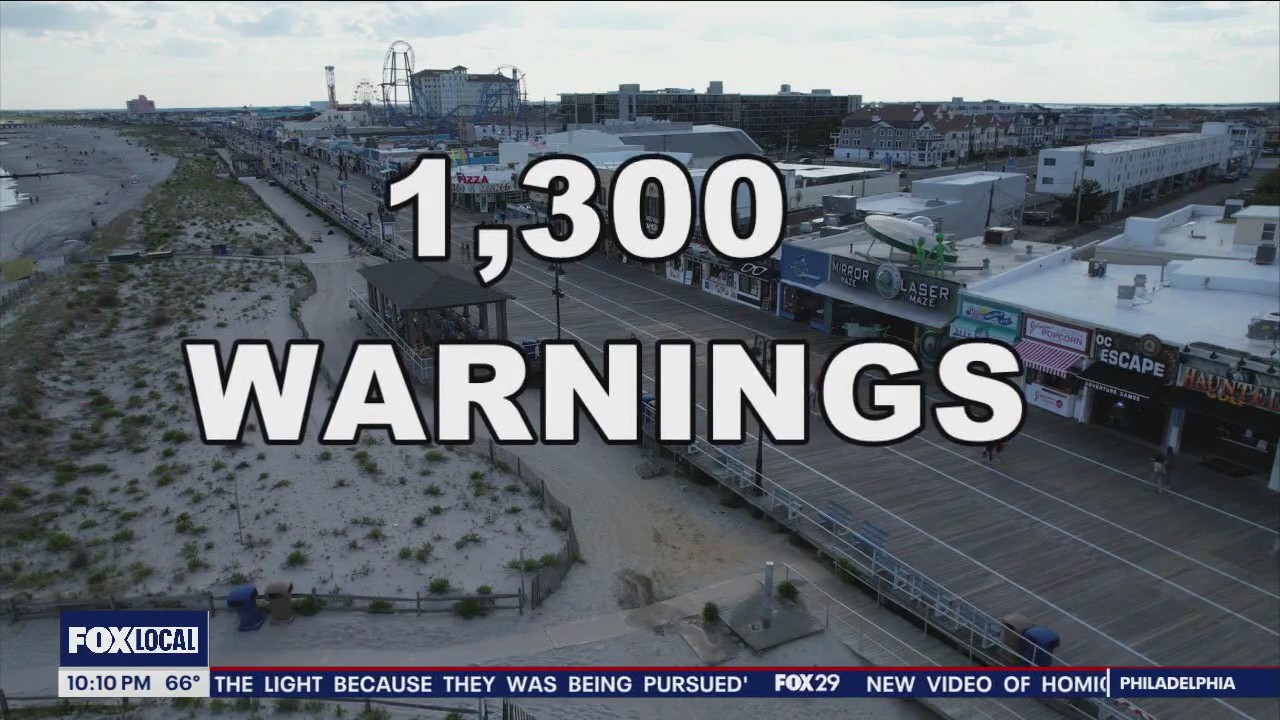 Ocean City Police gave out 1300 warnings to teenagers over Memorial Day weekend