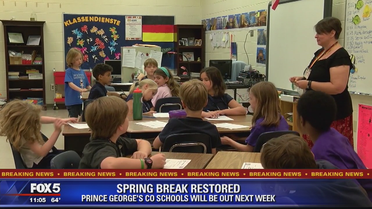 School board votes to restore spring break for Prince George's County Public Schools