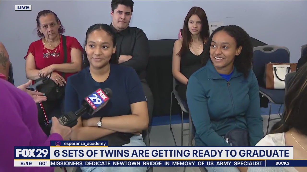 Twins double the diplomas at Esperanza!