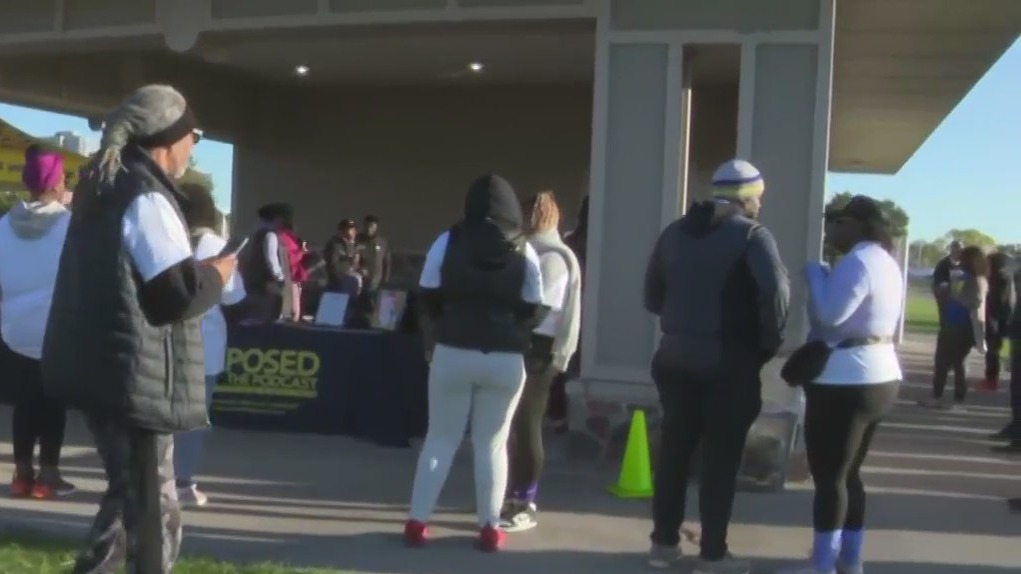 Walkers gather for Let Them Live Walk