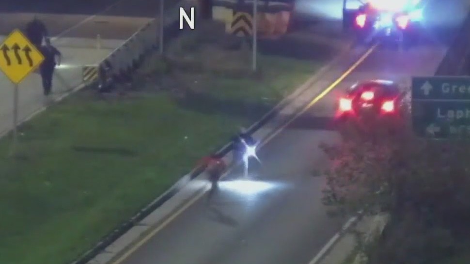 Milwaukee foot chase on highway