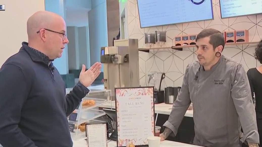 KnockBox food items and fall drinks