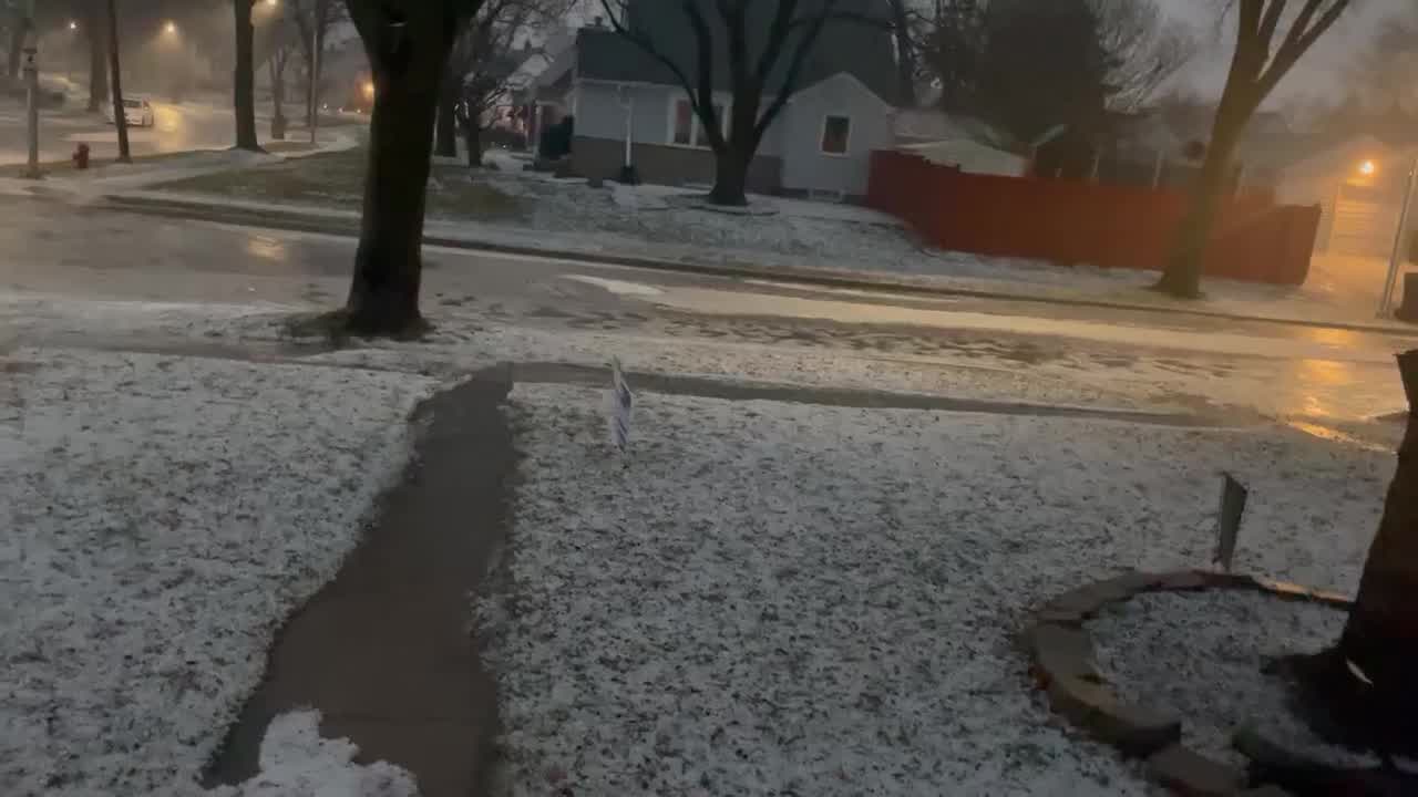 Heavy rain, hail pounds West Allis
