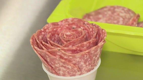 Salami roses from Yaya's Sweet Treats