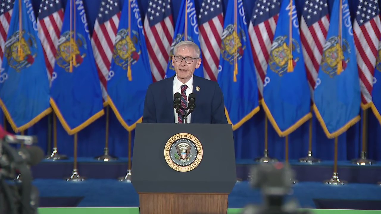 Wisconsin officials speak ahead of President Biden in Milwaukee