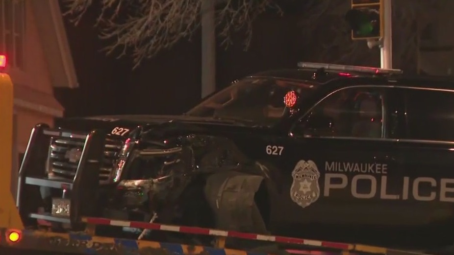 MPD squad involved in crash | FOX6 Milwaukee