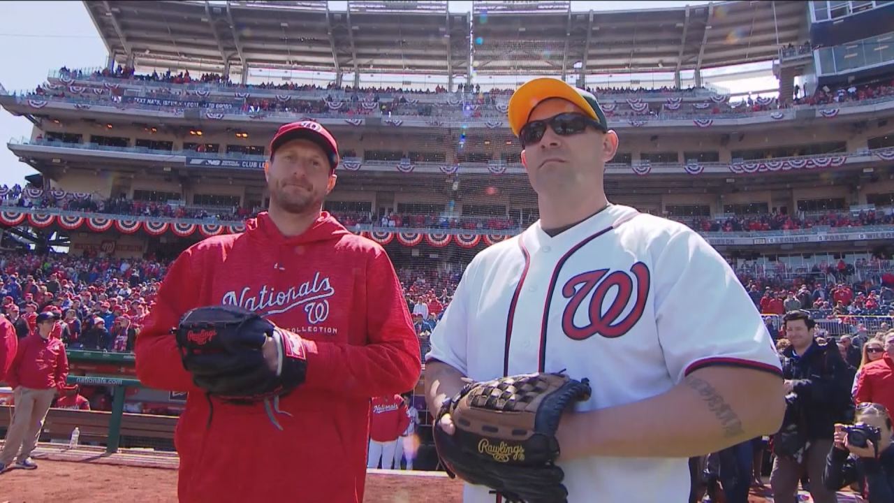 Deputy who confronted Great Mills High School shooter throws out 1st pitch at Nationals home opener