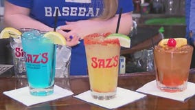 Opening day drinks at Saz's State House