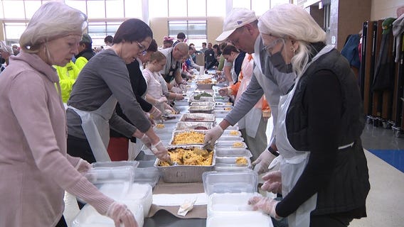 Volunteers make Easter meals for seniors