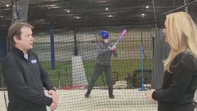 Batting cages at Burghardt Sporting Goods