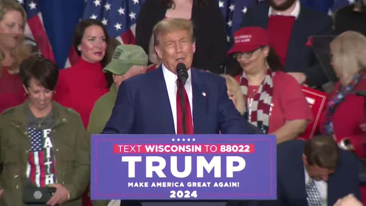 Former President Trump Wisconsin visit