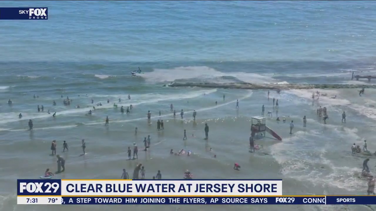 Why is the water at the Jersey Shore so crystal clear lately?