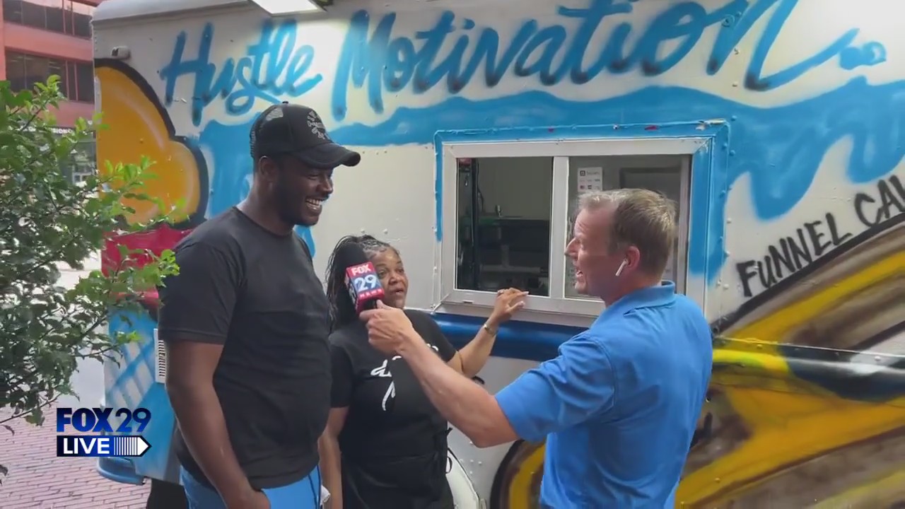 FOX 29 LIVE: What's For Dinner? (Dessert Edition) - Hustle Motivation Water Ice Truck