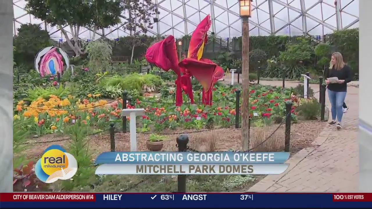 Abstracting Georgia O'Keefe; Mitchell Park Domes spring show