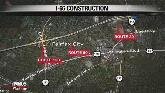 Massive I-66 toll lanes construction project to affect drivers outside Beltway