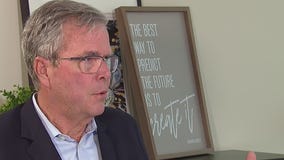Jeb Bush talks with FOX6's Stephanie Grady