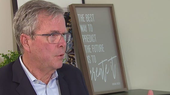 Jeb Bush talks with FOX6's Stephanie Grady