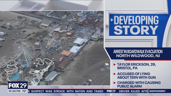 Bucks County woman charged after filing false report, causing North Wildwood pier to evacuate