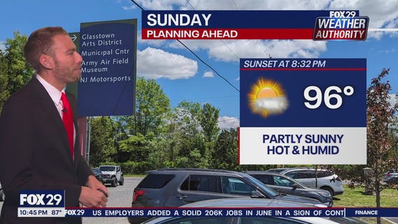 Weather Authority: 10 p.m. Saturday forecast