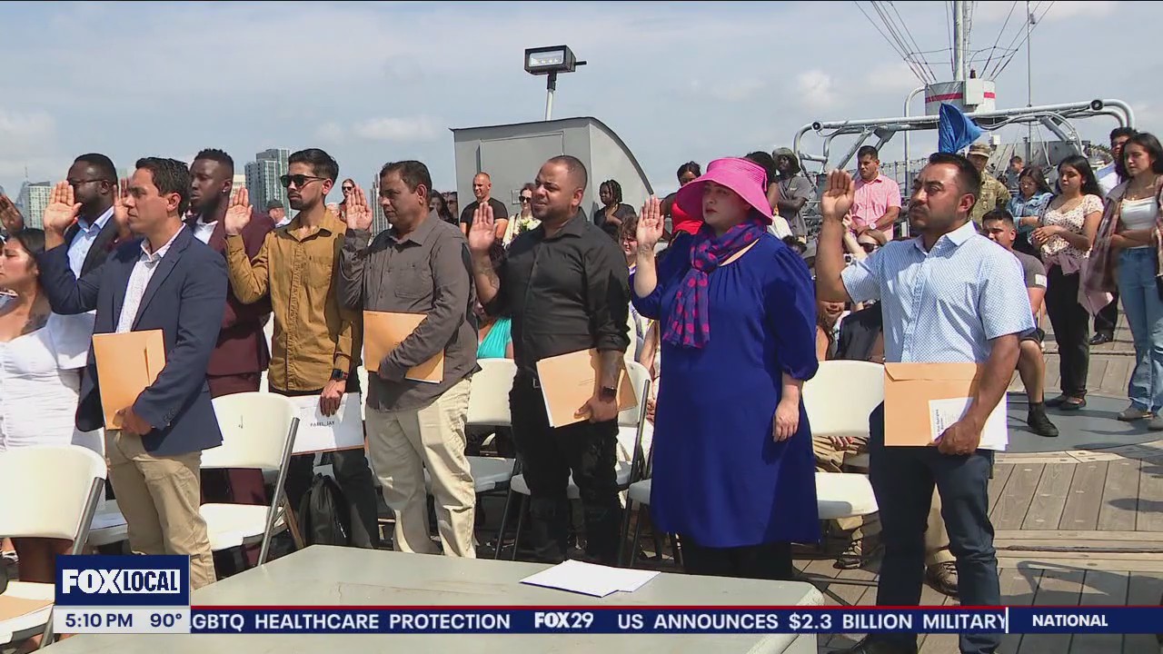 42 people become US citizens on Battleship New Jersey