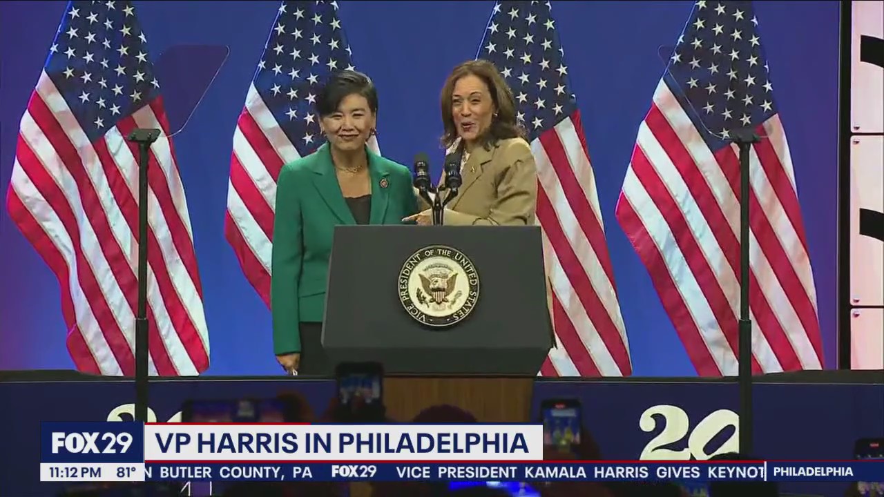 Vice President Kamala Harris makes stop in Philly