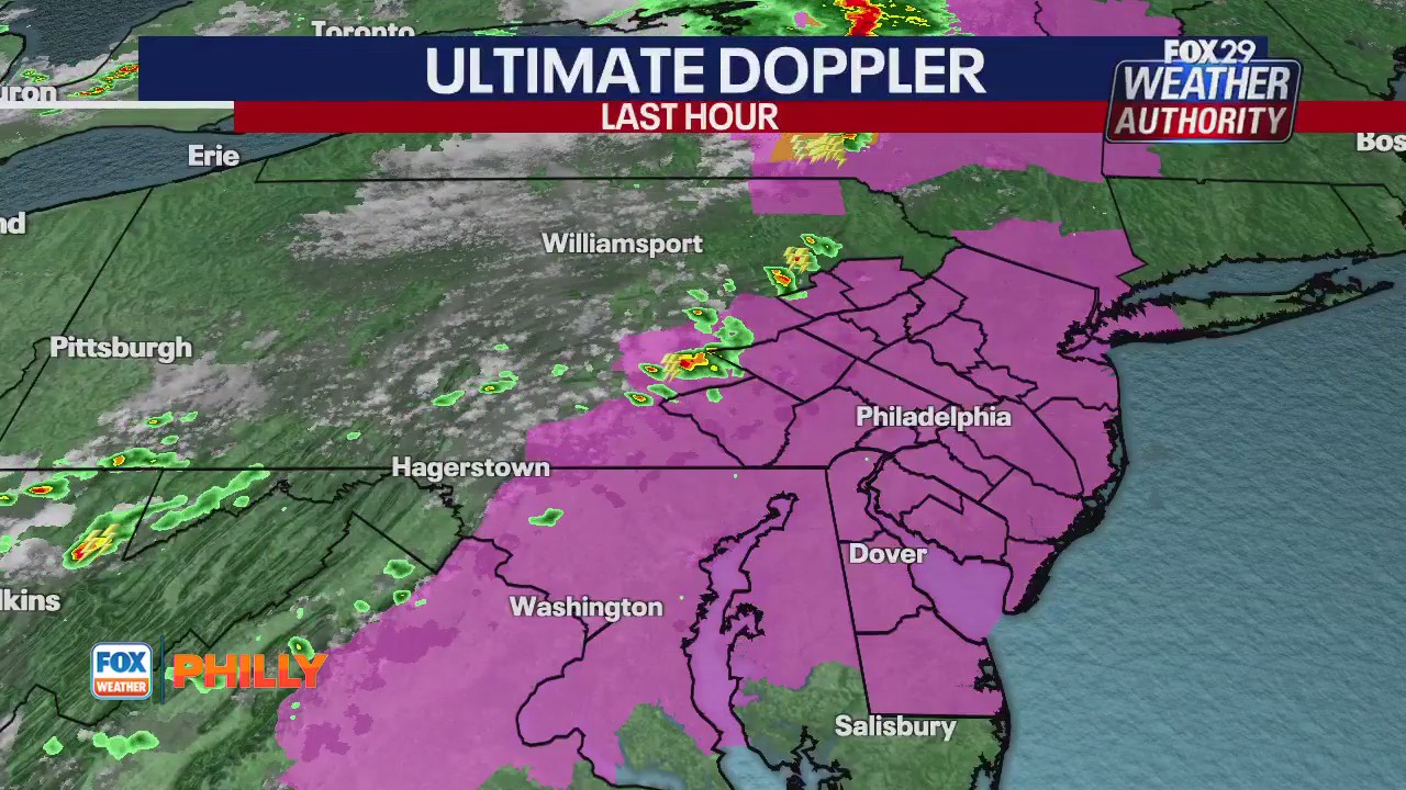 FOX Weather Philly.: Tuesday afternoon forecast update