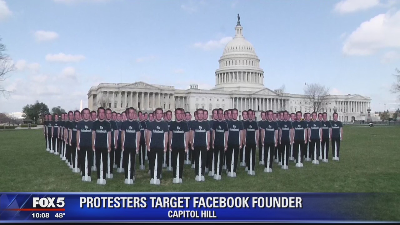 Mark Zuckerberg cutouts take over US Capitol lawn