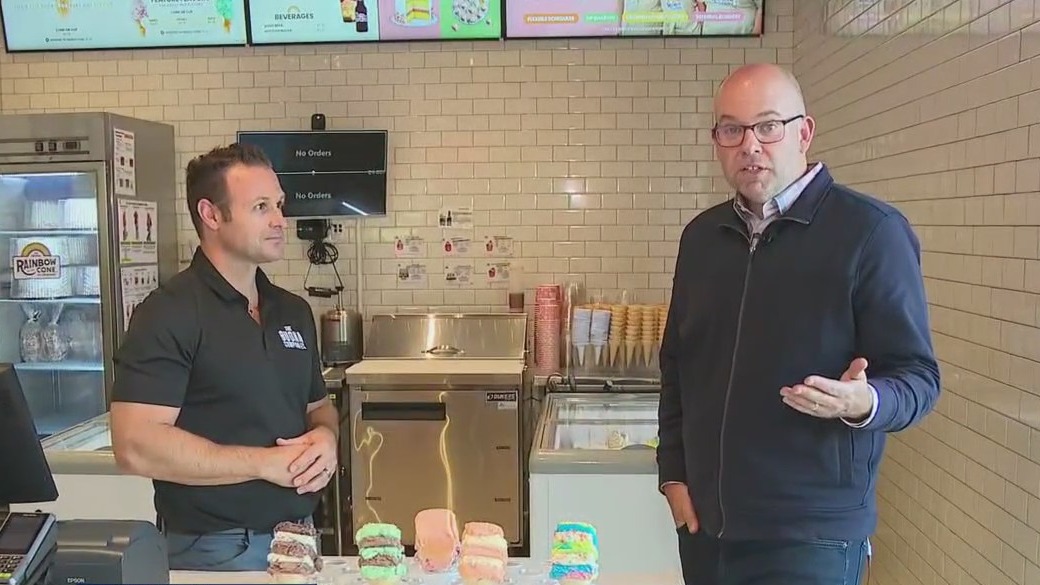 Rainbow Cone menu sampling