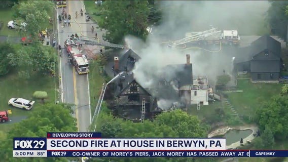 Second fire erupts at historic Pennsylvania home