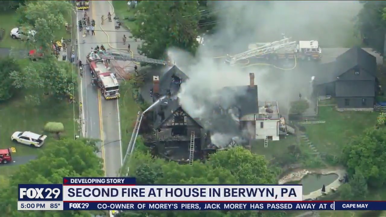 Second fire erupts at historic Pennsylvania home