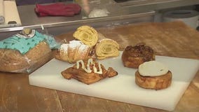 Shaping croissants and pastries
