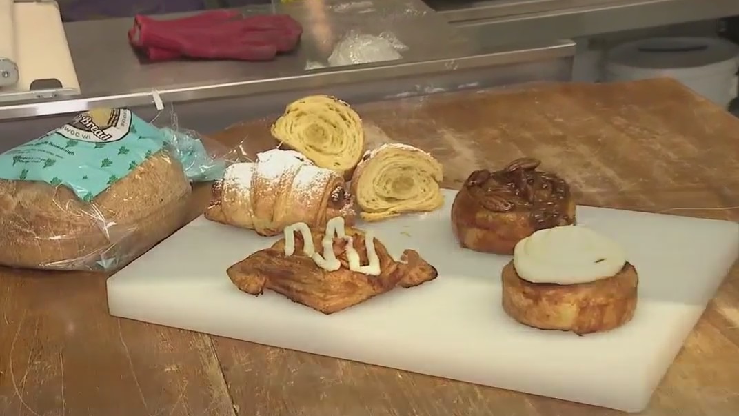Shaping croissants and pastries