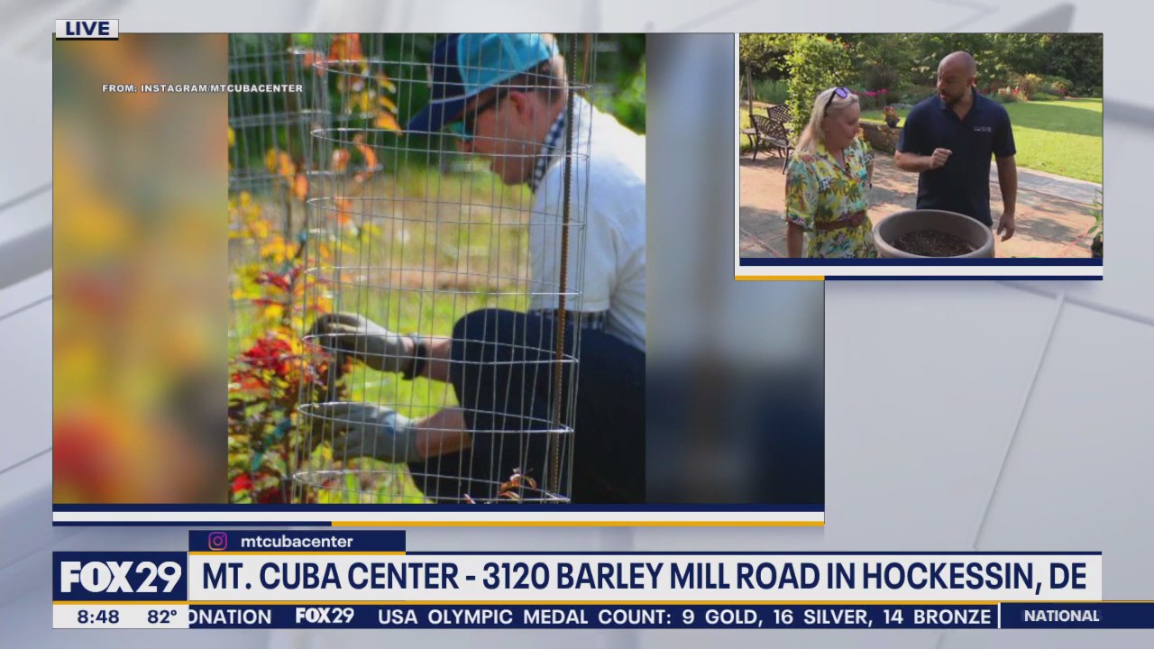 Walking the gardens at the Mt. Cuba Center