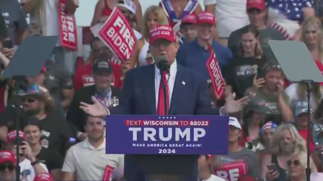 Trump holds campaign rally in Racine | FOX6 Milwaukee